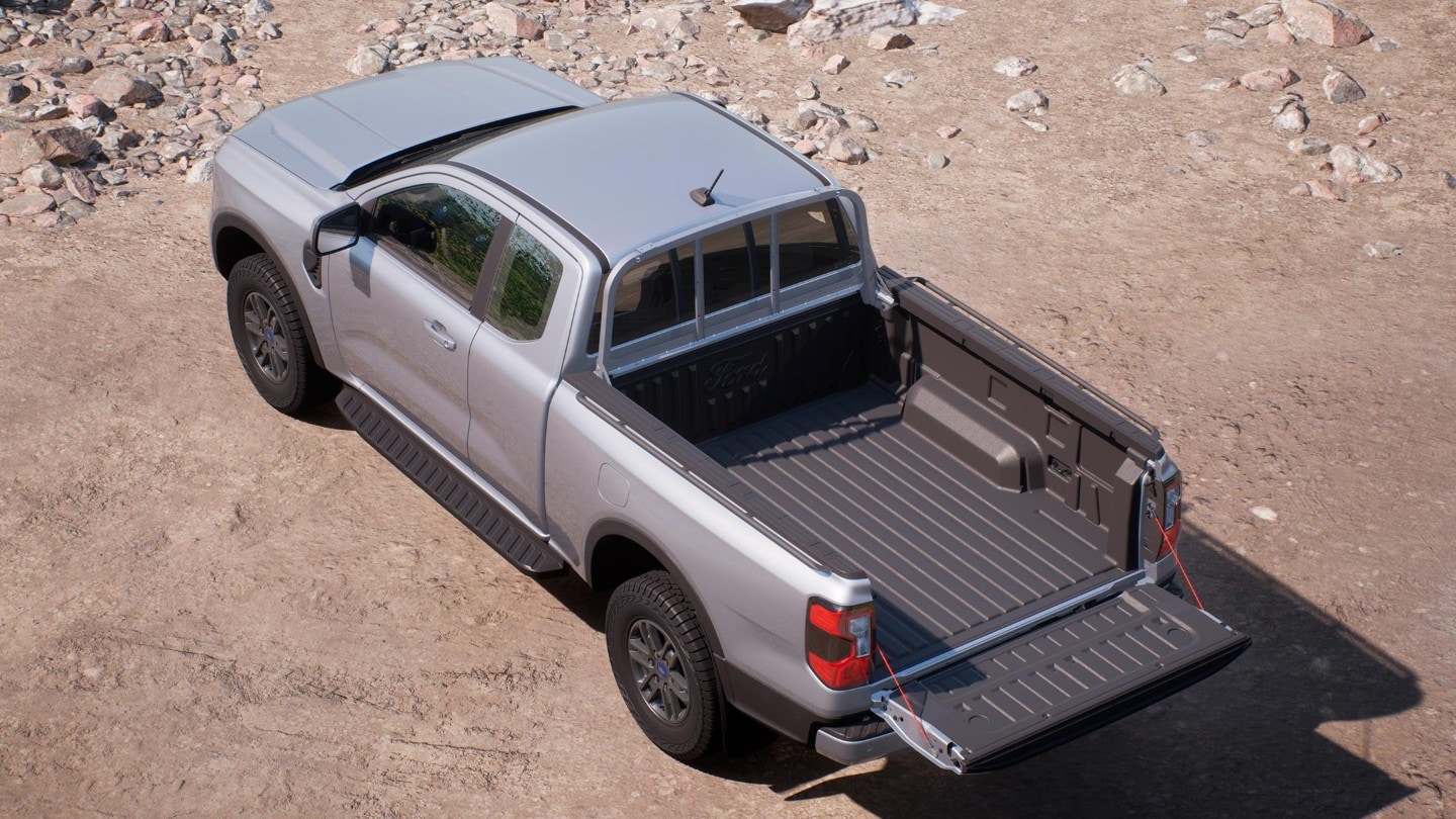 ford P703Ranger eu SH20_DEU_XLT_RAP_MoondustSilver_BedCapabilities 16x9 2160x1215 ft